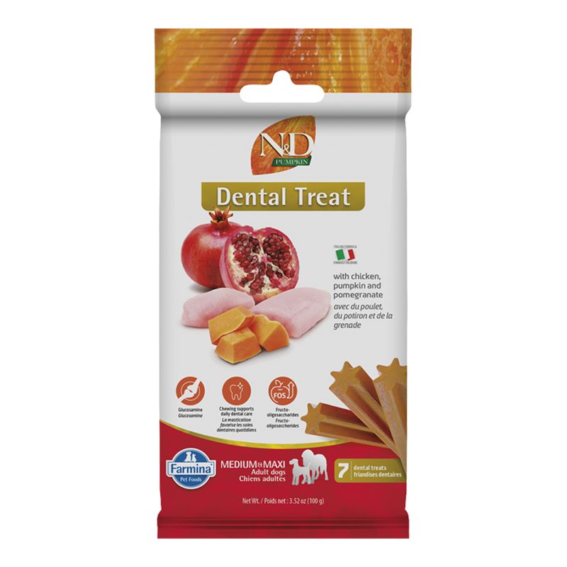 Farmina Dog Dental Treats Pumpkin, Chicken &amp; Pomegranate