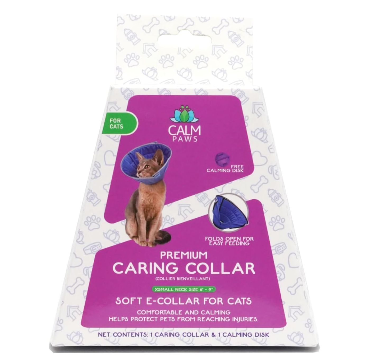 Calm Paws Cat Caring Collar with Calming Disk