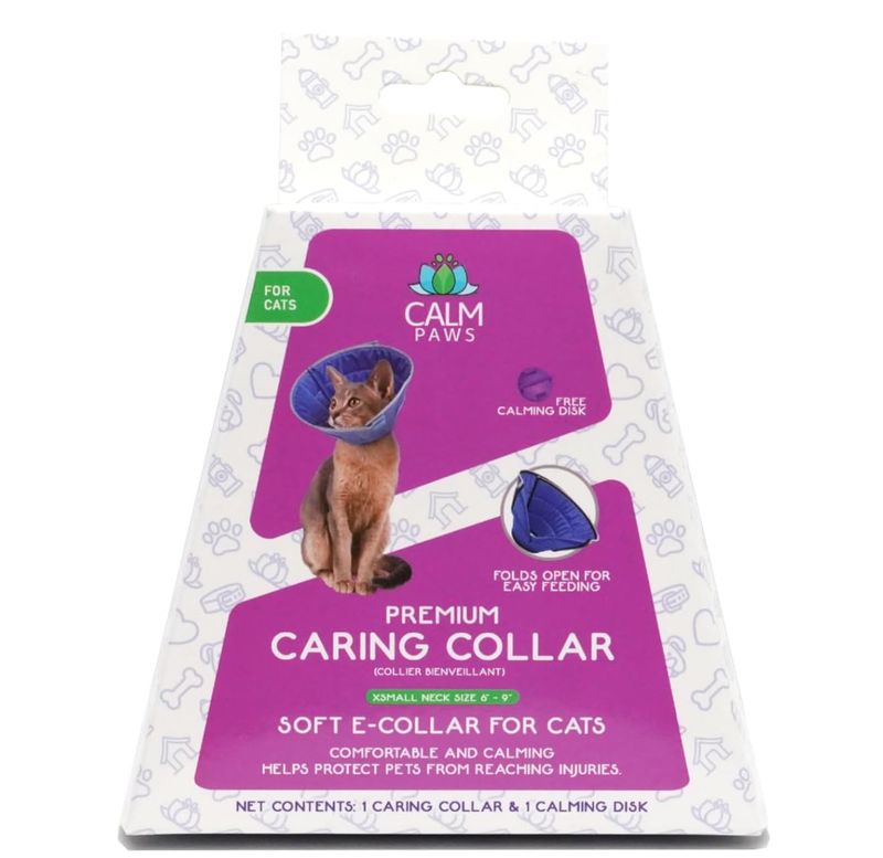 Calm Paws Cat Caring Collar with Calming Disk