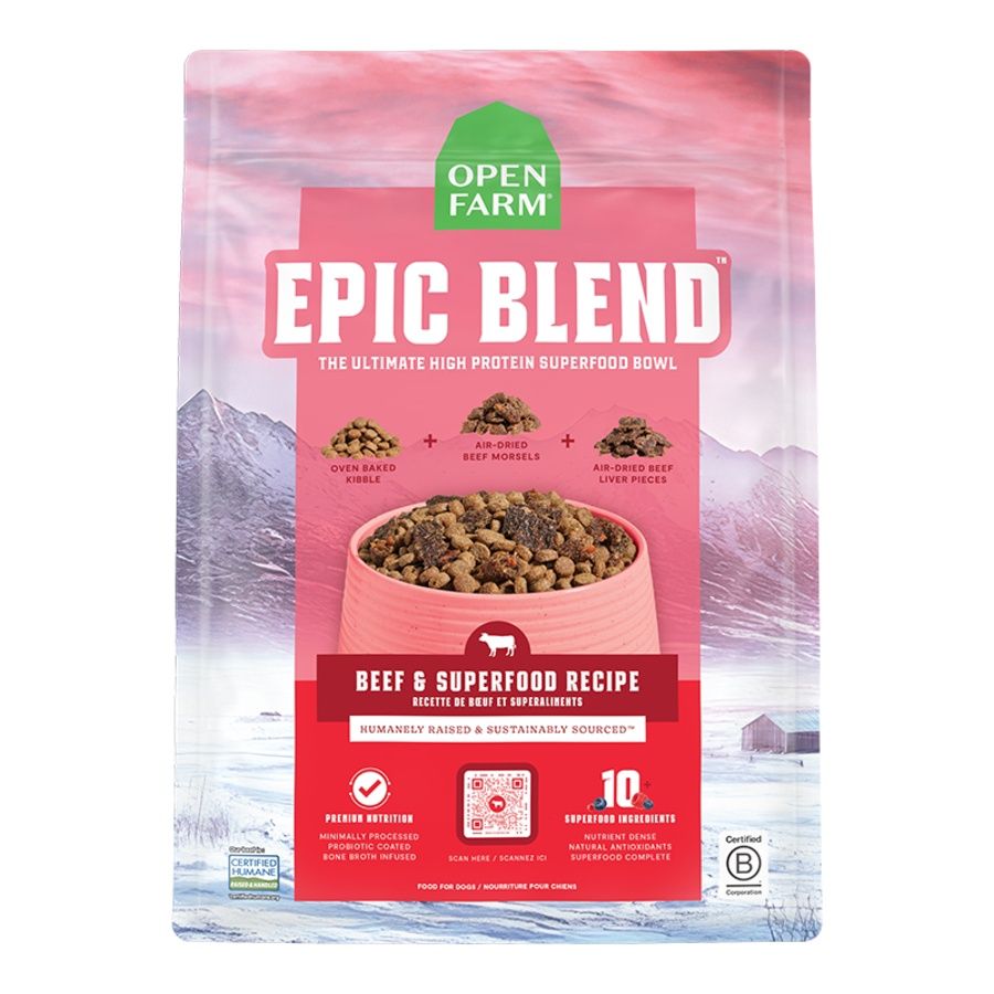 Open Farm Dog Epic Blend Beef Superfood, Size: 3.5lb