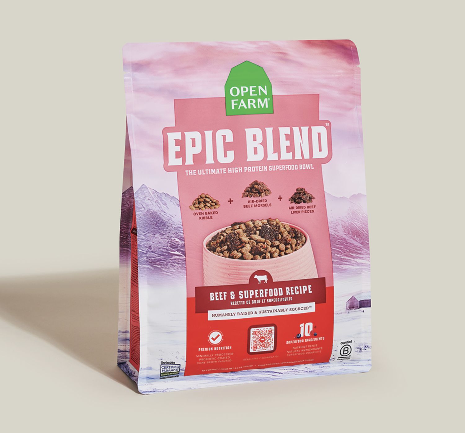 Open Farm Dog Epic Blend Beef Superfood, Size: 3.5lb