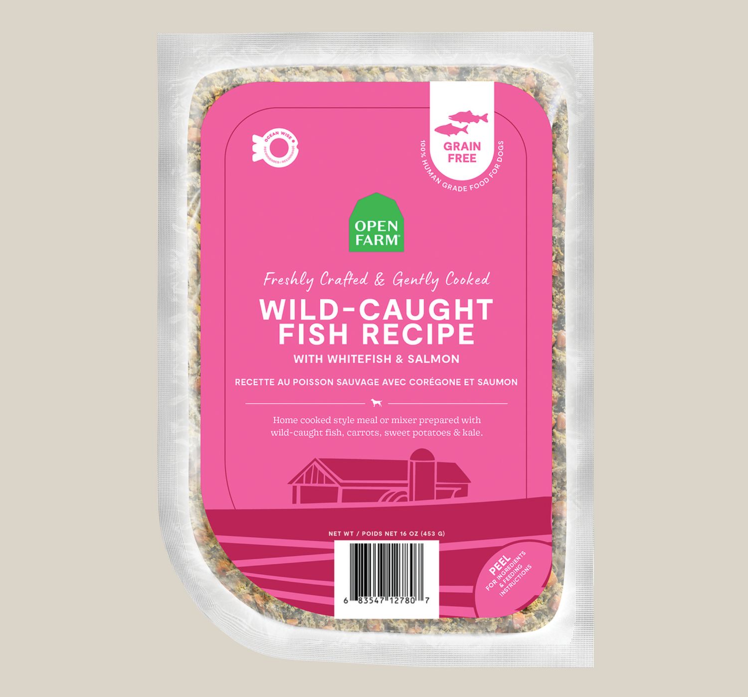 Open Farm Dog Frozen Gently Cooked Wild-Caught Fish 16oz
