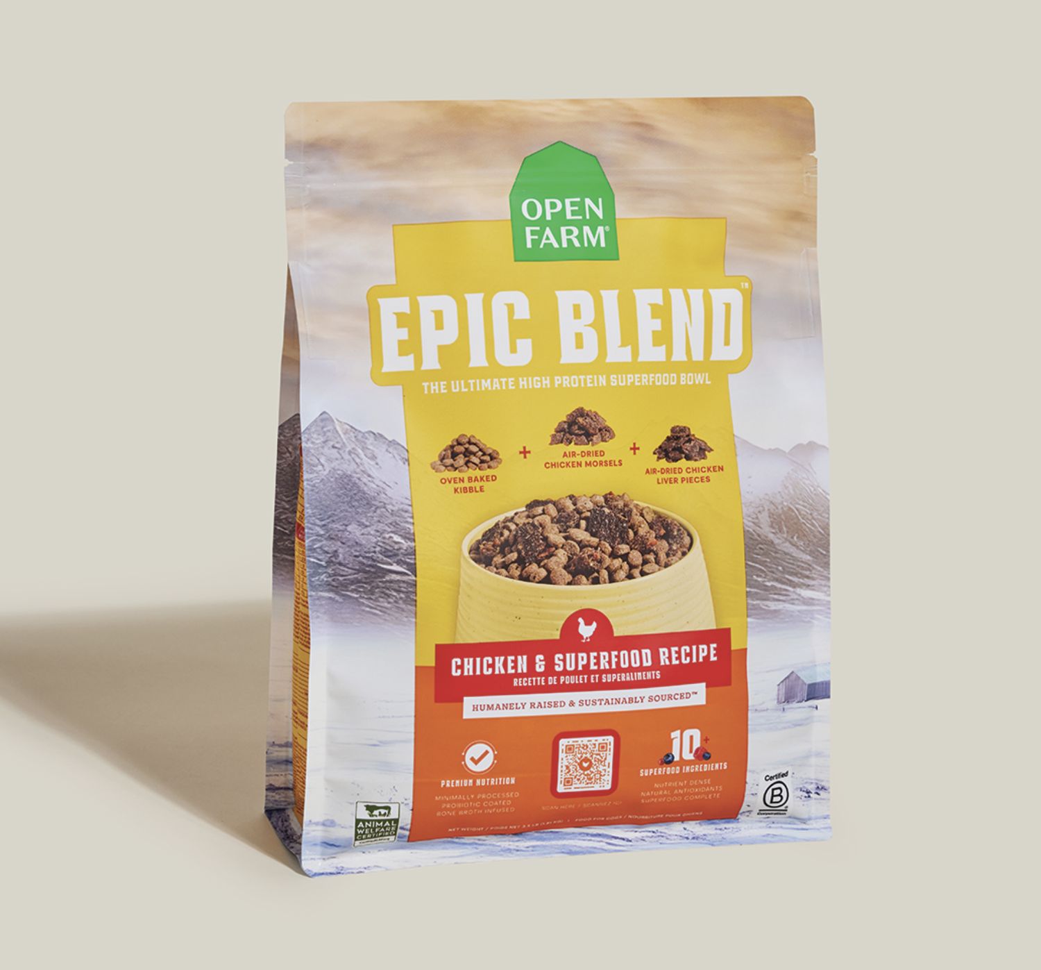 Open Farm Dog Epic Blend Chicken Superfood, Size: 3.5lb