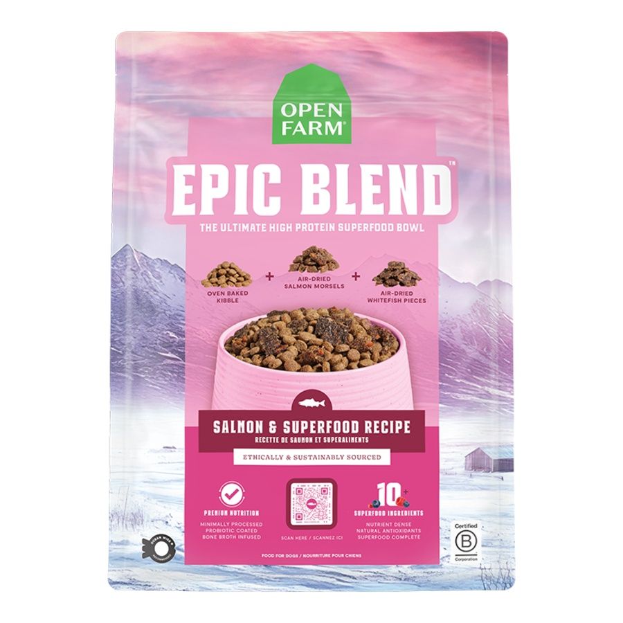 Open Farm Dog Epic Blend Salmon Superfood, Size: 3.5lb