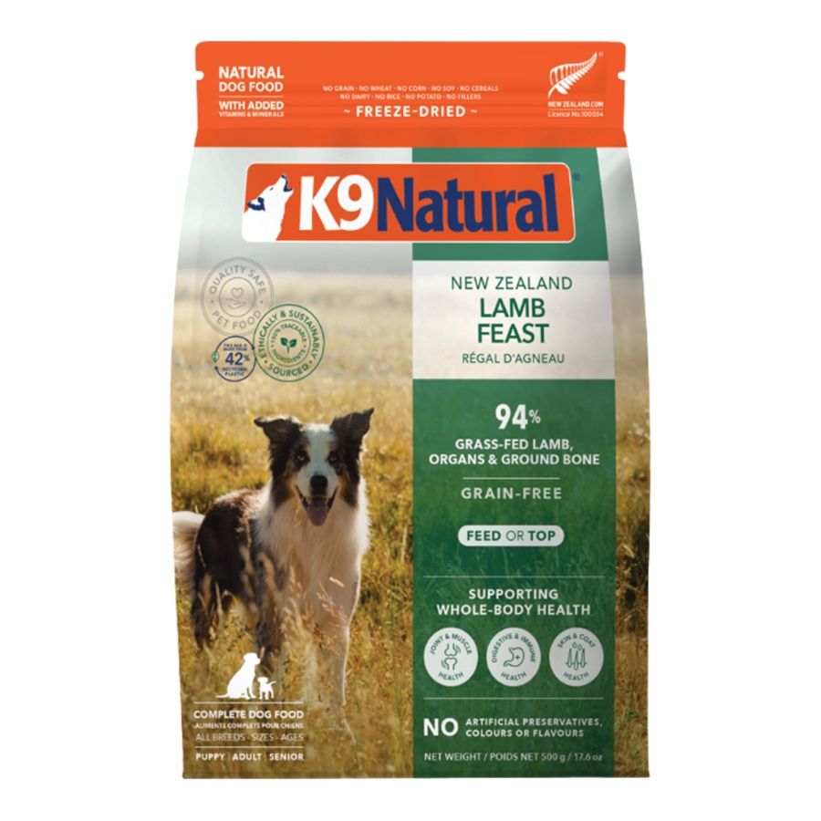 K9 Natural Freeze-Dried Lamb Feast, Size: 17.6oz
