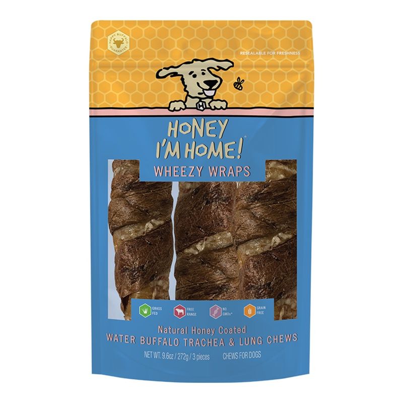 Honey I'm Home Buffalo Trachea Wrapped in Lung 3 Pack