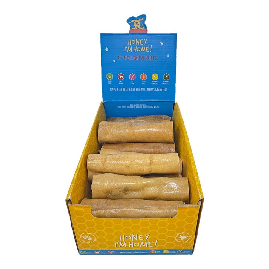 Honey I'm Home Buffalo Collagen Rolls, Size: 6''