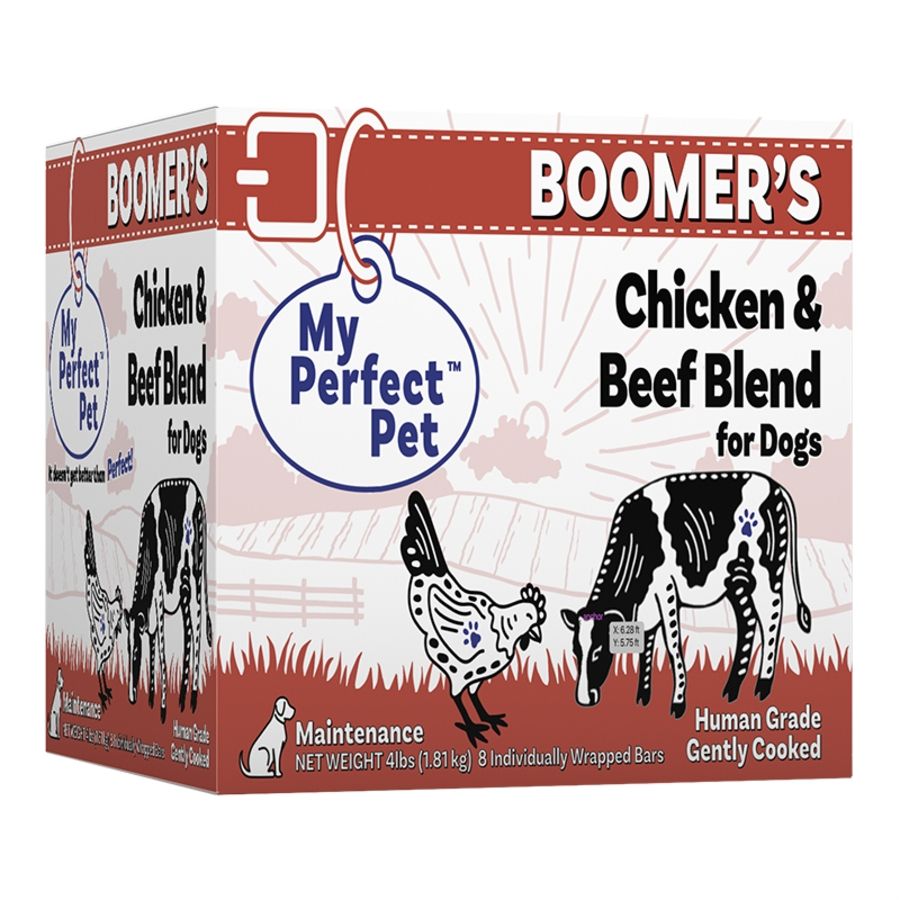 My Perfect Pet Dog Frozen Boomer's Chicken &amp; Beef, Size: 4lb Box