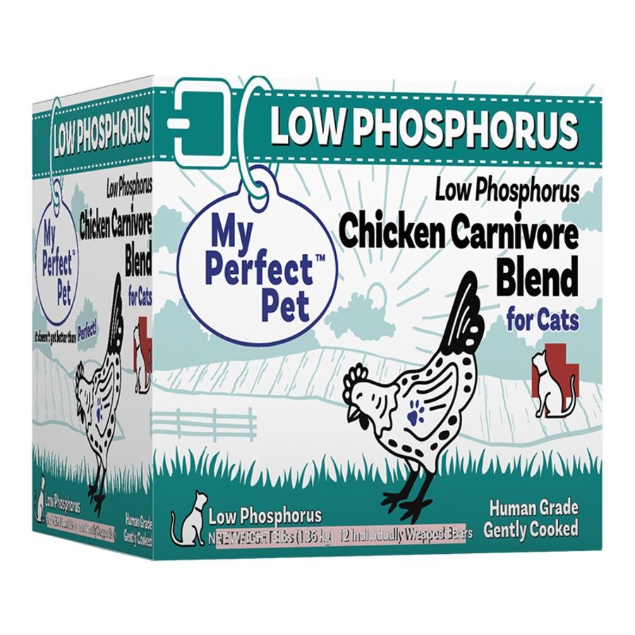 My Perfect Pet Cat Frozen Low Phosphorus Chicken, Size: 3lb Box