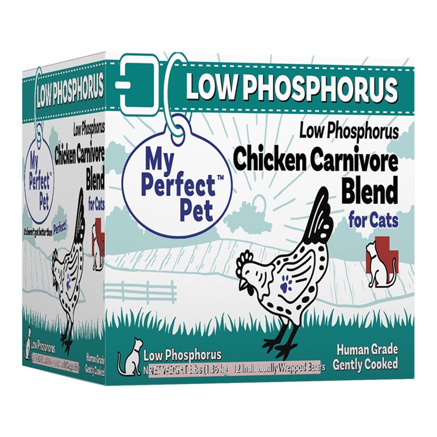 My Perfect Pet Cat Frozen Low Phosphorus Chicken, Size: 3lb Box