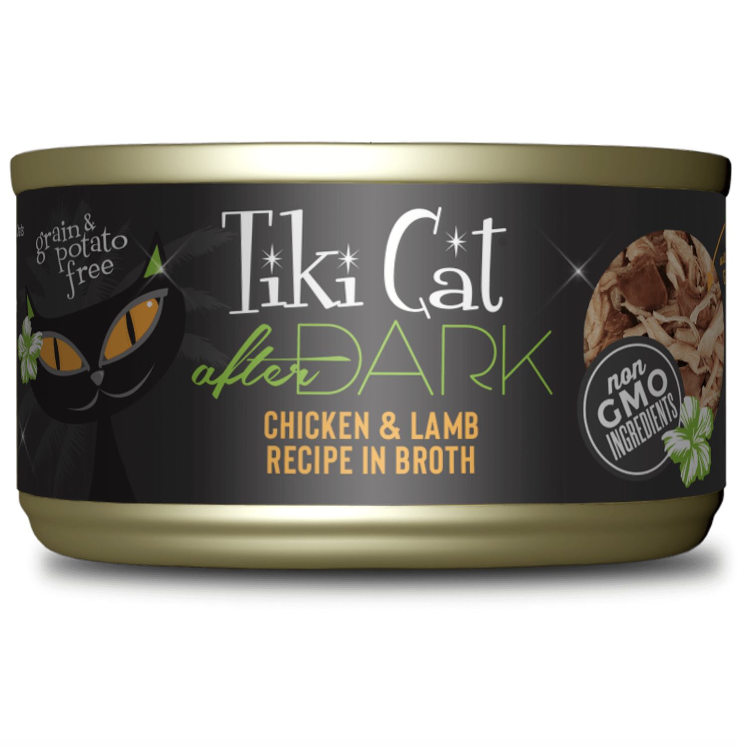 Tiki Cat After Dark Shredded Chicken &amp; Lamb in Broth 5.5oz