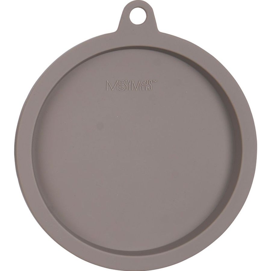 Messy Mutts Dog Silicone Bowl Cover Grey, Size: Medium (1.5 Cups)