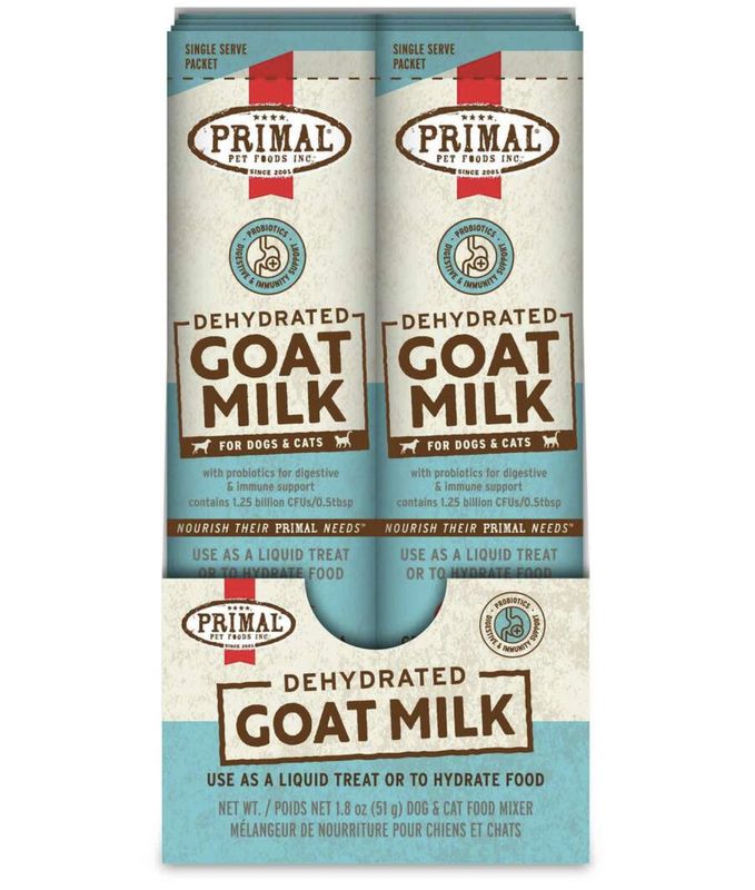 Primal Dog &amp; Cat Dehydrated Goat Milk 1.8oz 10 Pack