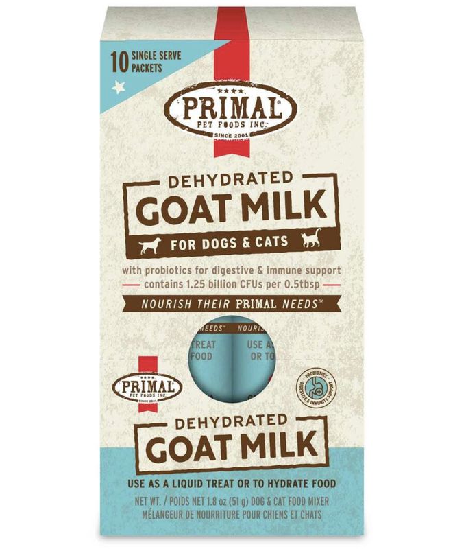 Primal Dog &amp; Cat Dehydrated Goat Milk 1.8oz 10 Pack