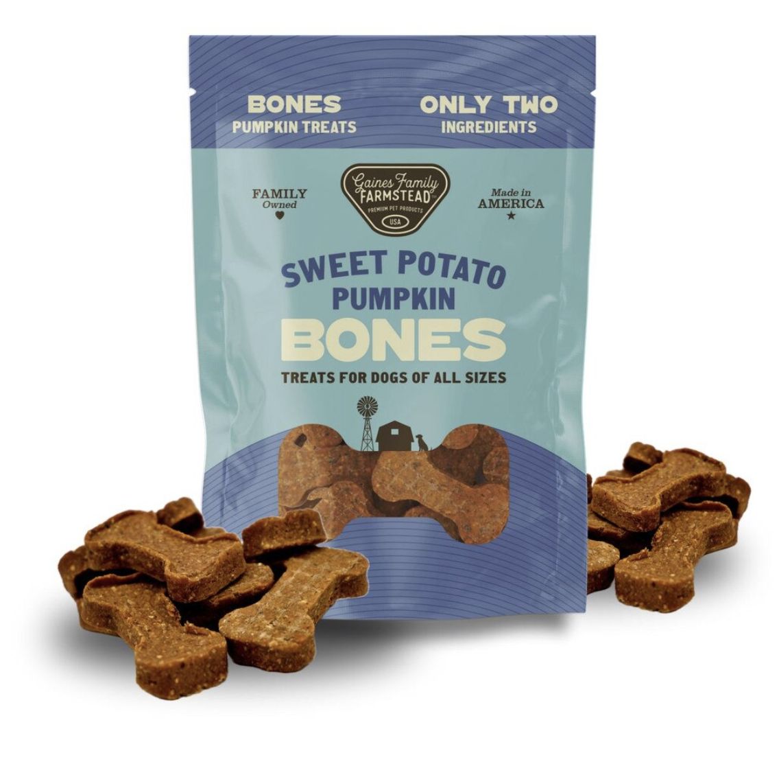 Gaines Family Dog Sweet Potato &amp; Pumpkin Bones 6oz
