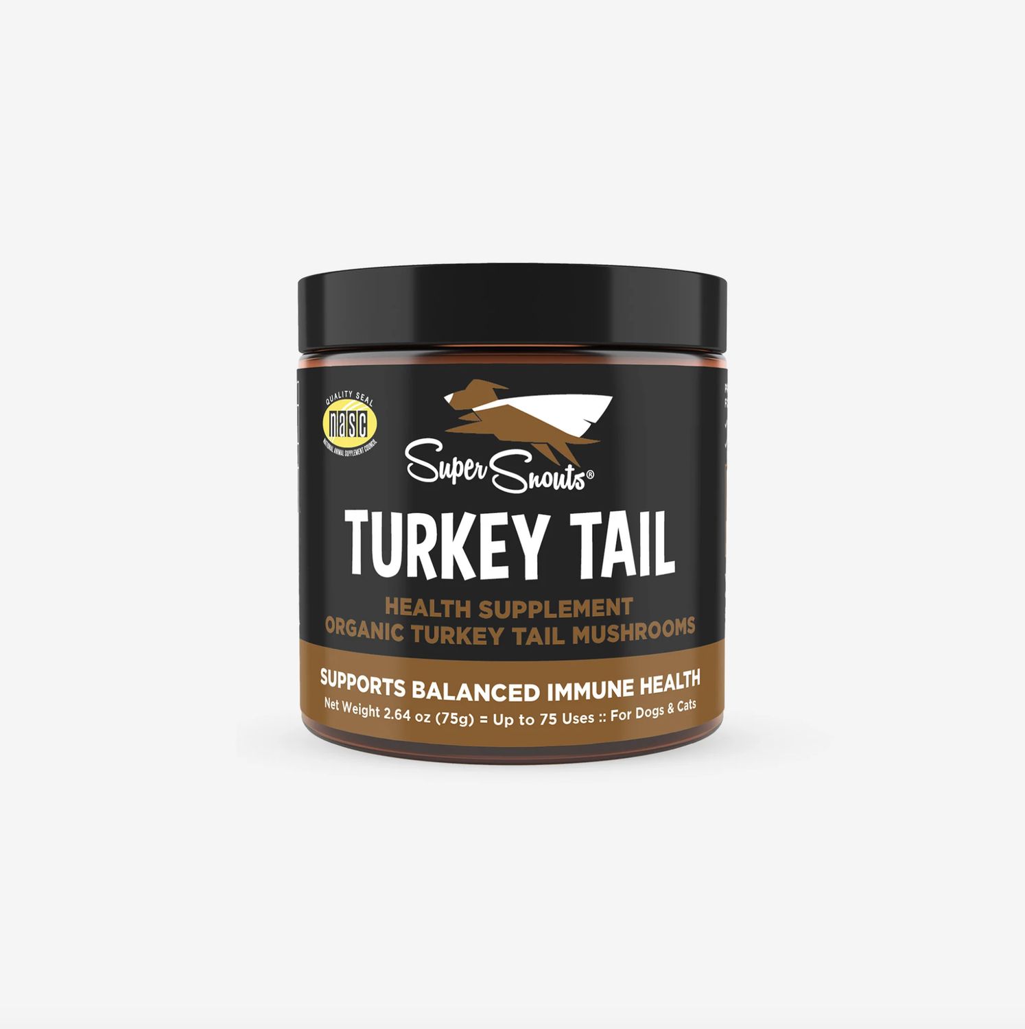 Super Snouts Dog &amp; Cat Turkey Tail Powder, Size: 2.64oz