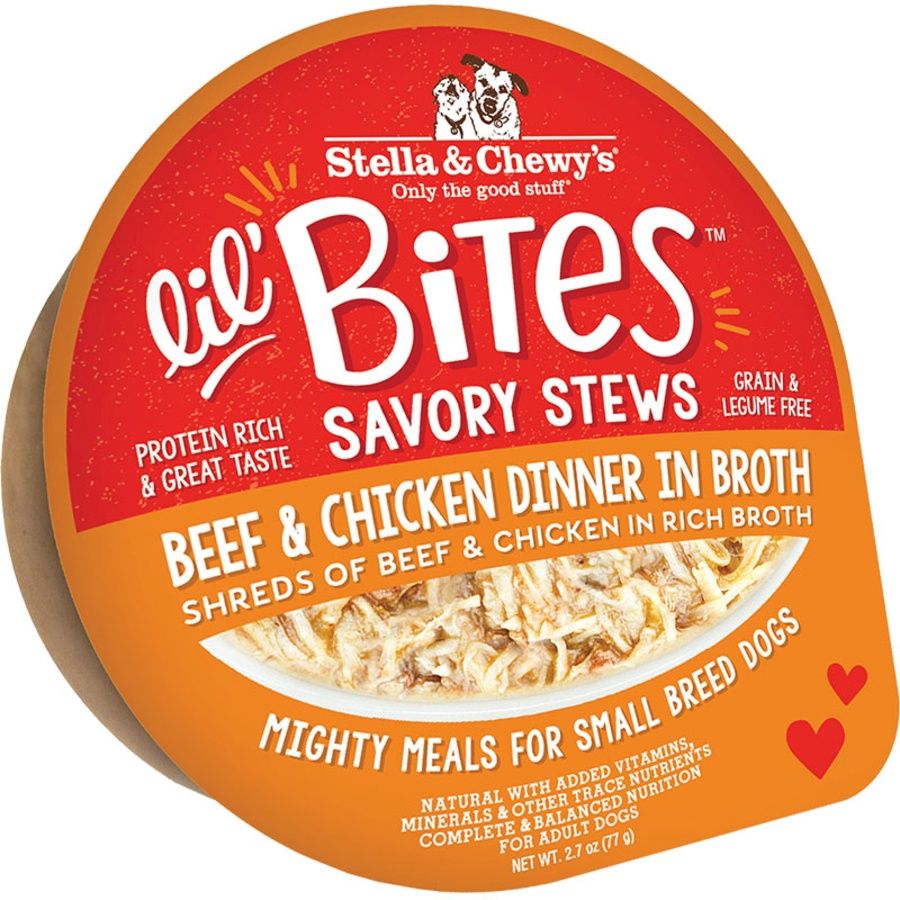 Stella &amp; Chewy'd Dog Lil Bites Savory Stews Beef &amp; Chicken 2.7oz