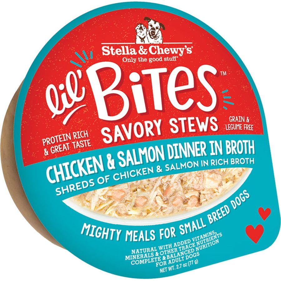 Stella &amp; Chewy's Dog Lil Bites Savory Stews Chicken &amp; Salmon 2.7oz