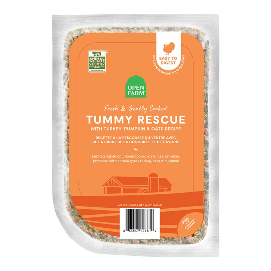 Open Farm Dog Frozen Gently Cooked Tummy Rescue, Size: 96oz