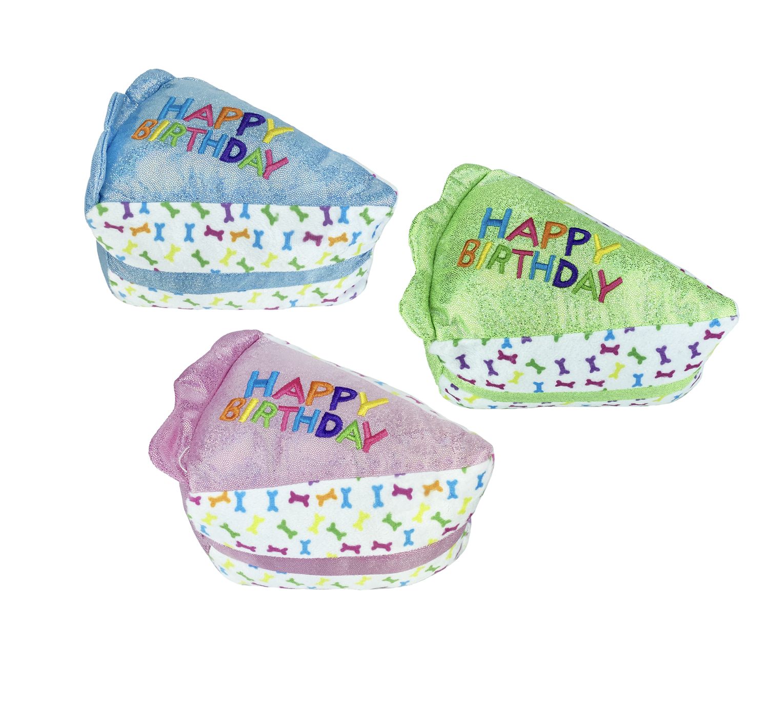 Multipet Dog Birthday Cake Slice 6inch Assorted
