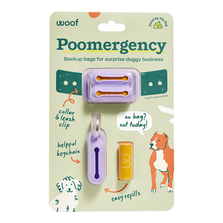 Woof Dog Poomergency, Color: Lavender