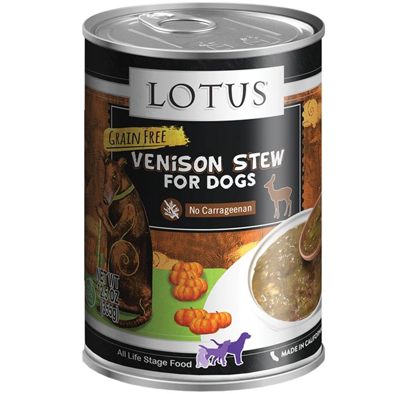 Lotus Dog Can Stew Venison 12.5oz