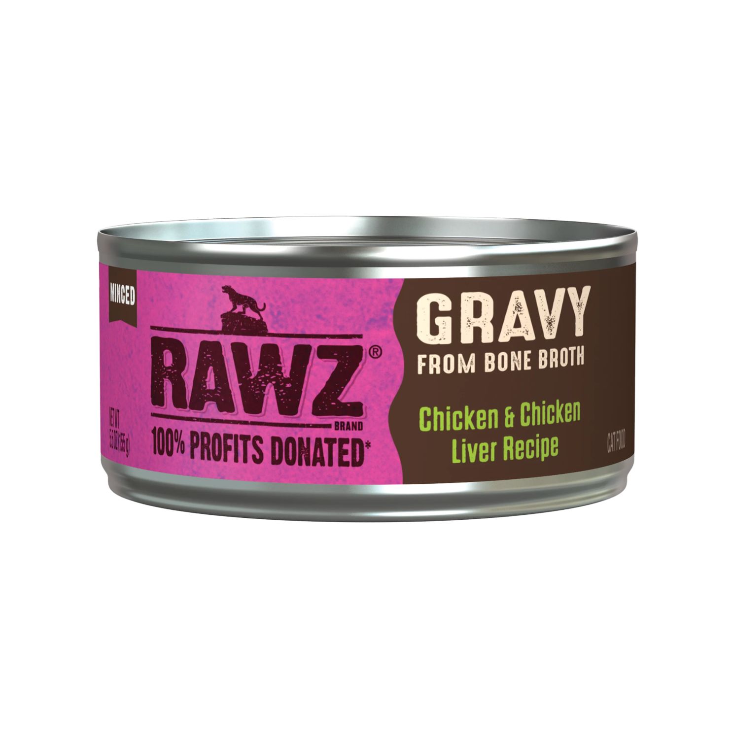 Rawz Cat Can Gravy Chicken &amp; Chicken Liver 5.5oz