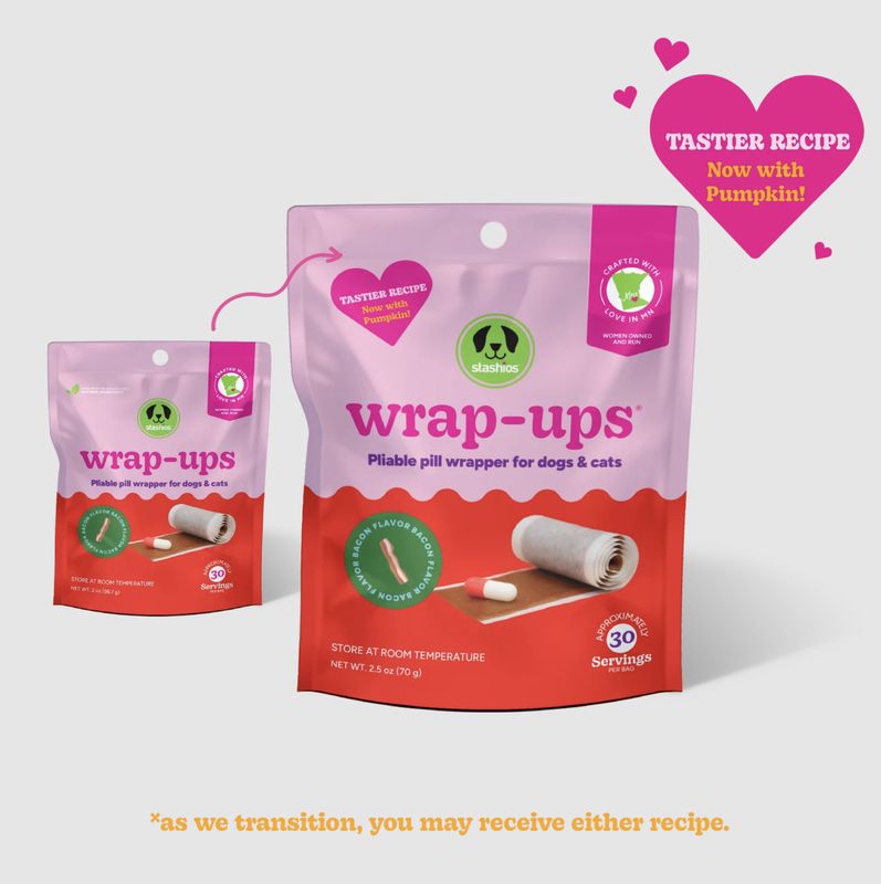 Stashio's Dog &amp; Cat Wrap Ups Pill Hiders Bacon 2oz
