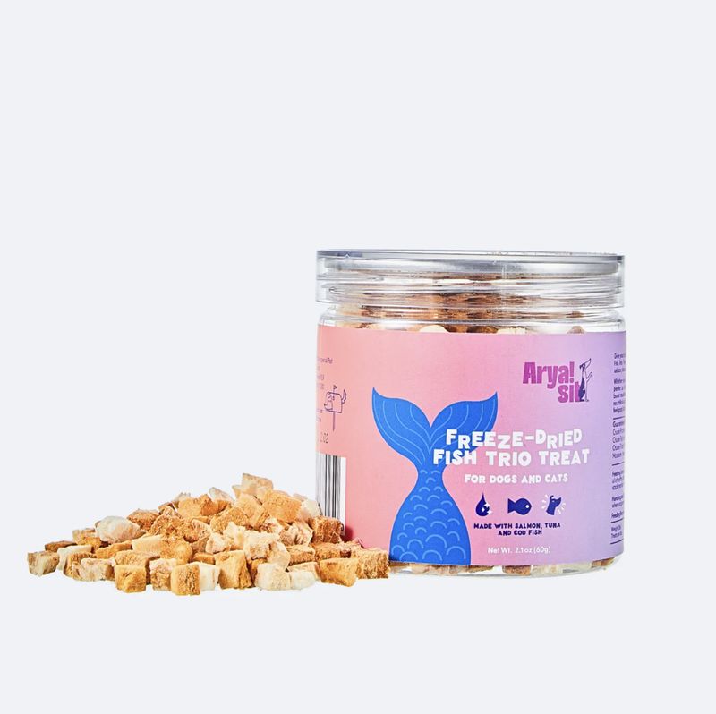 Arya Sit Dog &amp; Cat Freeze Dried Fish Trio 2.1oz