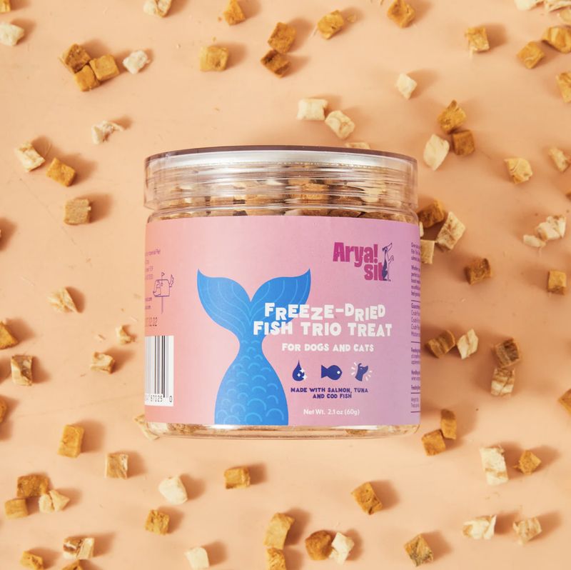 Arya Sit Dog &amp; Cat Freeze Dried Fish Trio 2.1oz