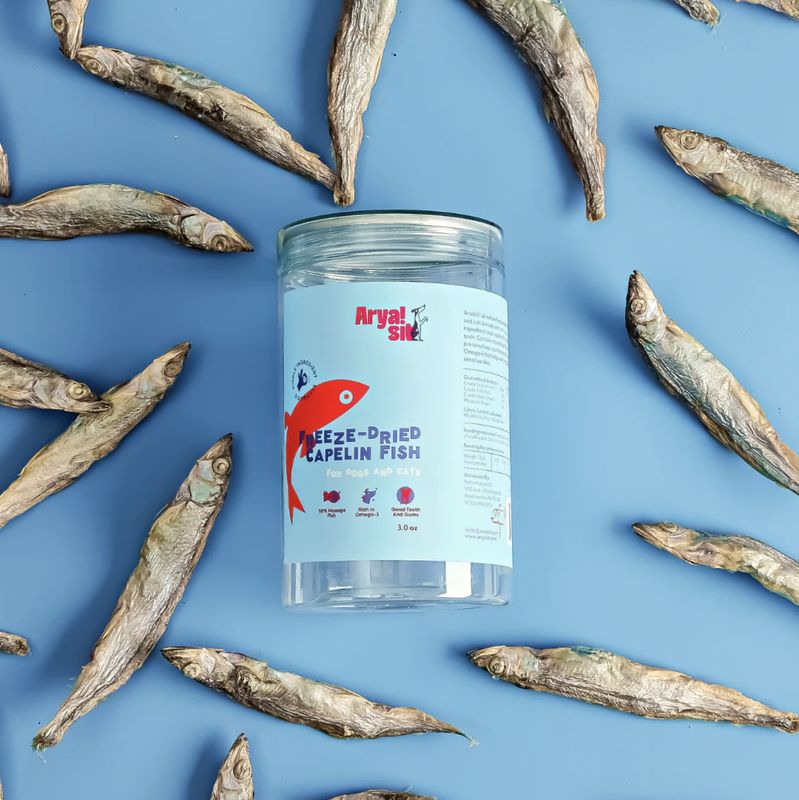 Arya Sit Dog &amp; Cat Freeze Dried Capelin 3oz