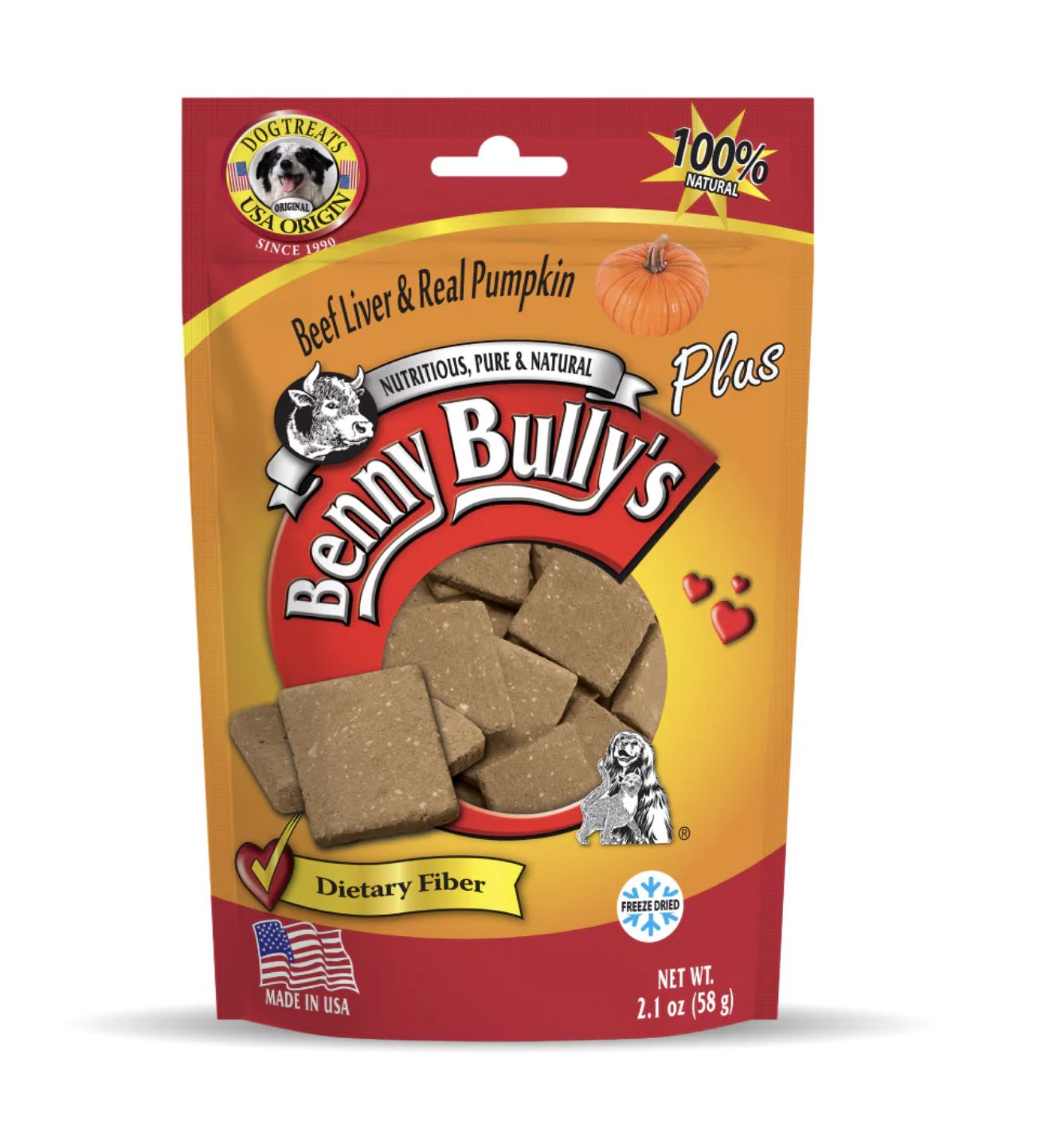 Benny Bully's Beef Liver Plus Pumpkin 2.1 oz