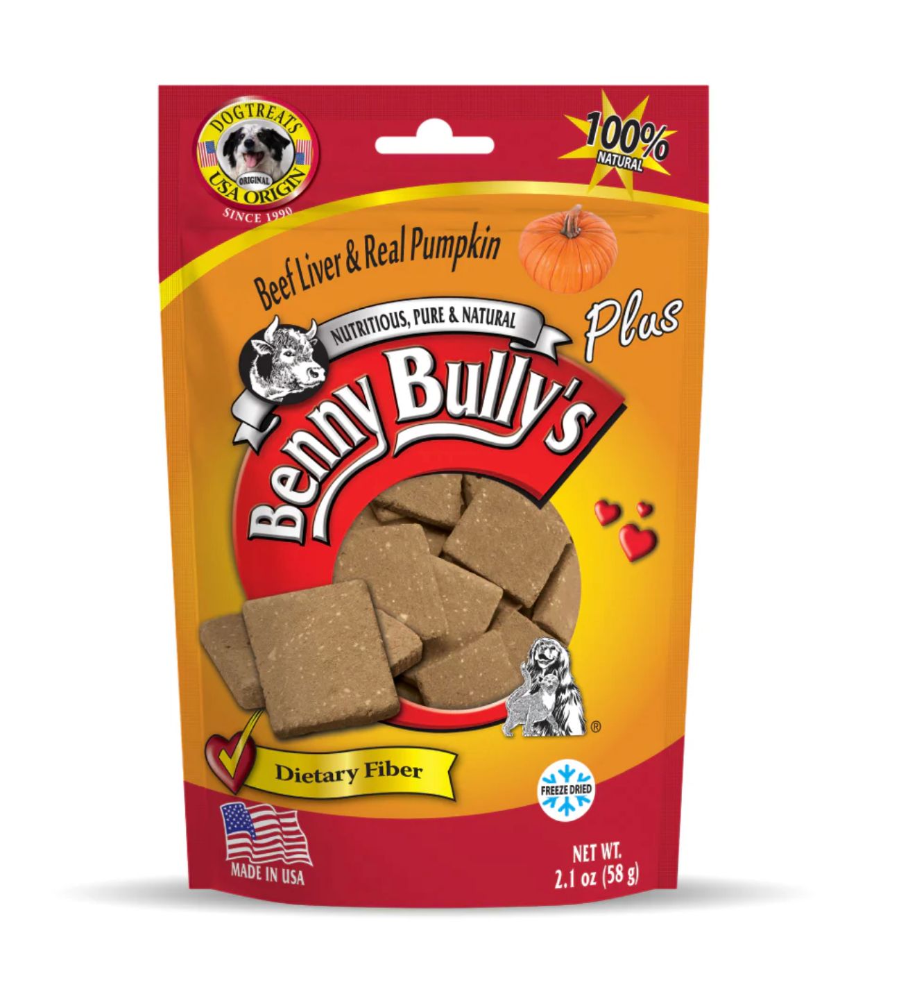 Benny Bully's Beef Liver Plus Pumpkin 2.1oz