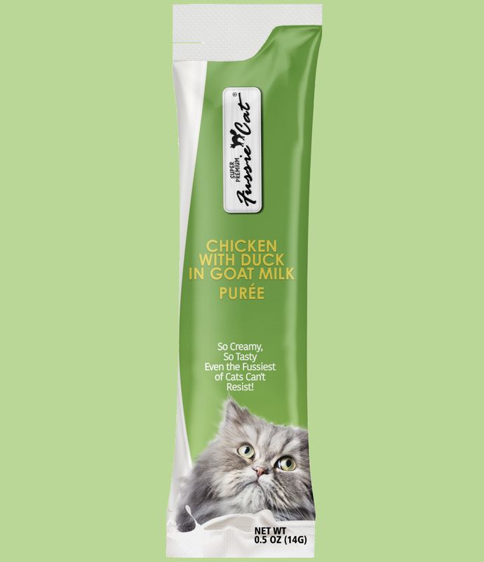 Fussie Cat Puree Chicken with Duck in Goat Milk
