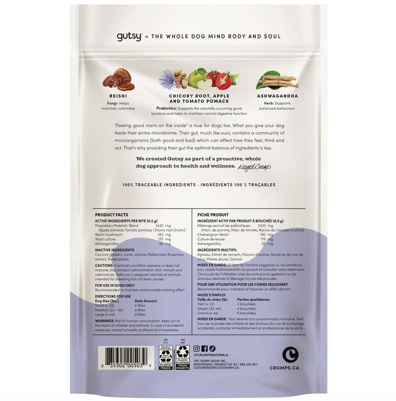 Crumps Gutsy Dog Calm Bites 4.6oz