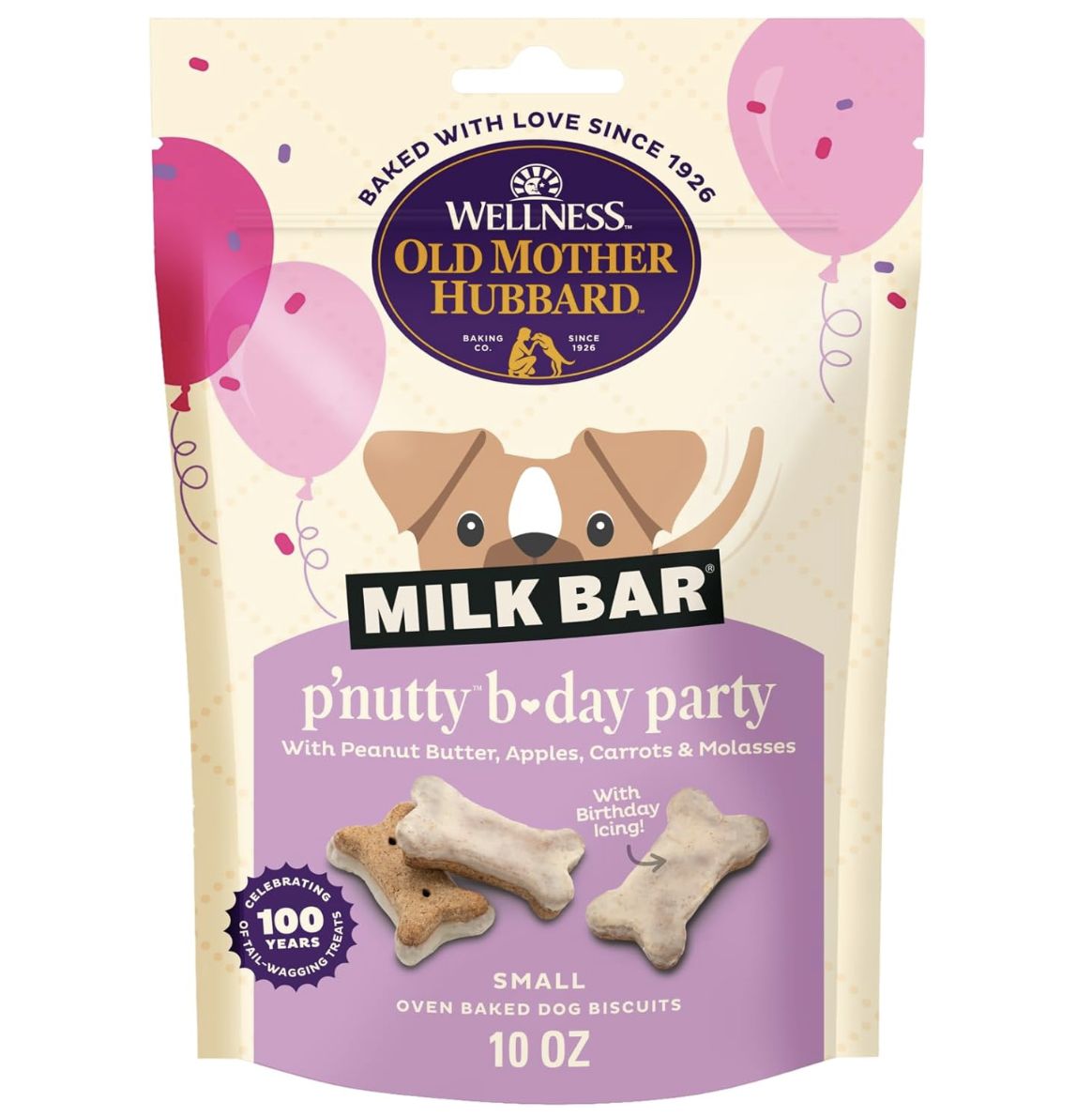 Old Mother Hubbard Dog P'Nutty Birthday Biscuits 10oz