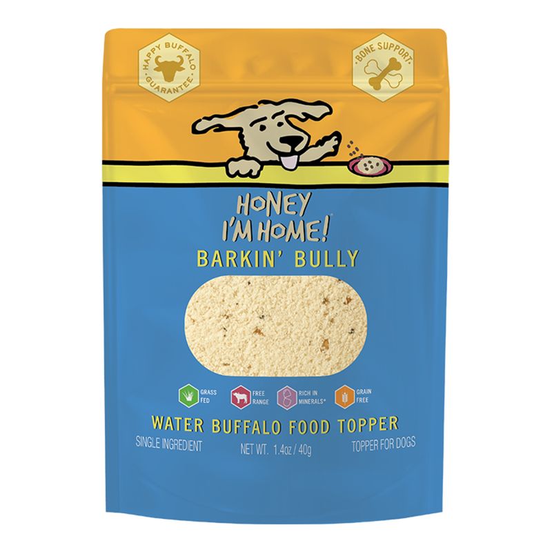 Honey I'm Home Dog Buffalo Barkin' Bully Food Topper