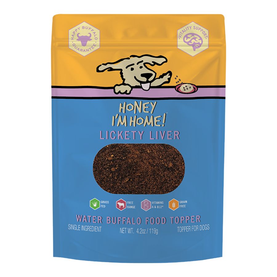 Honey I'm Home Dog Buffalo Lickity Liver Meal Topper