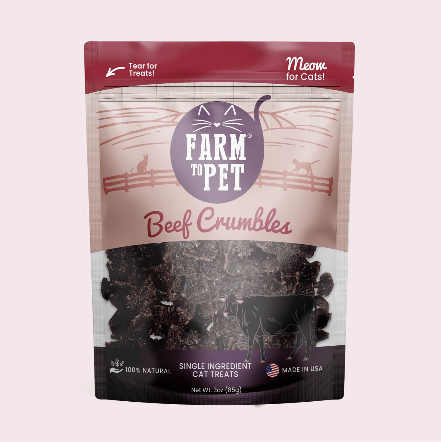 Farm To Pet Cat Beef Crumbles