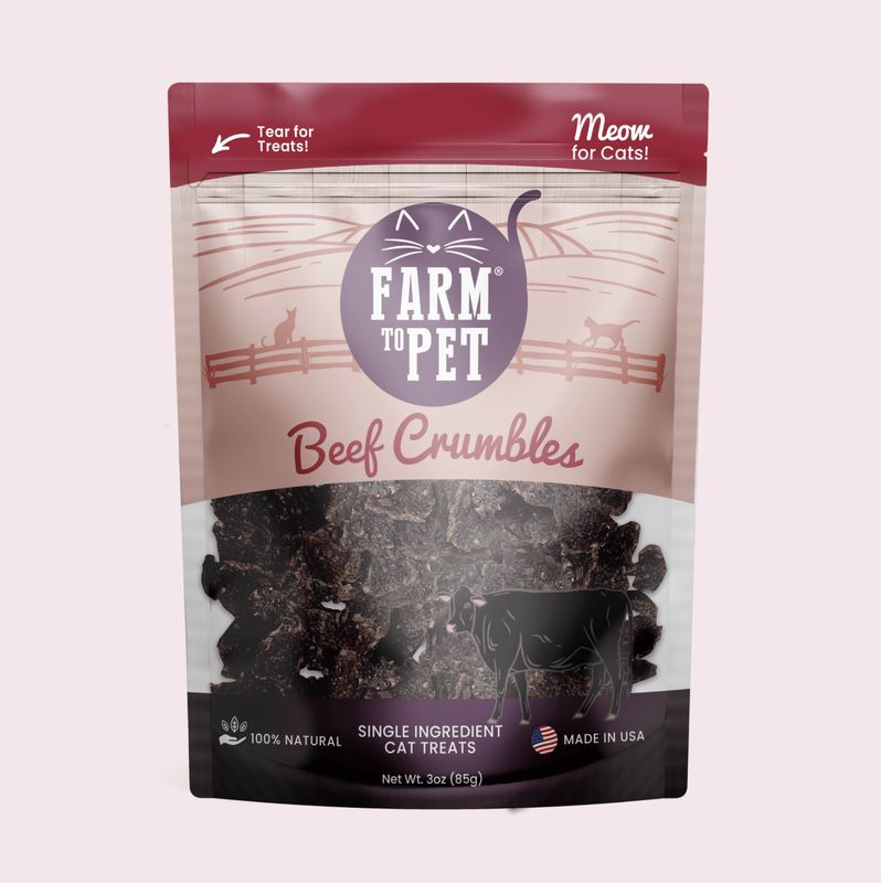 Farm To Pet Cat Beef Crumbles