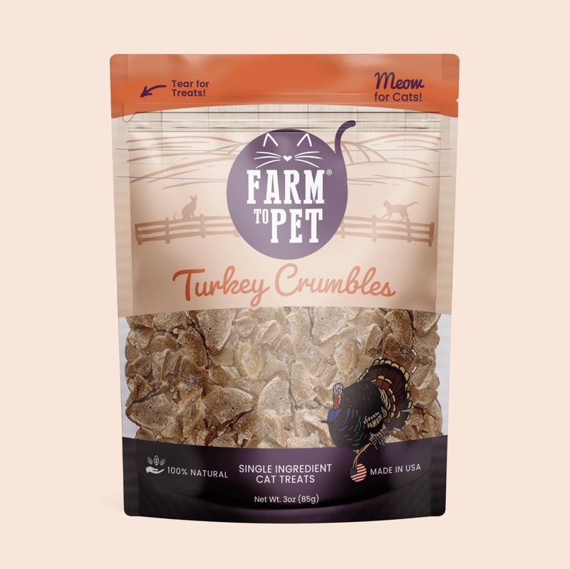 Farm To Pet Cat Turkey Crumbles
