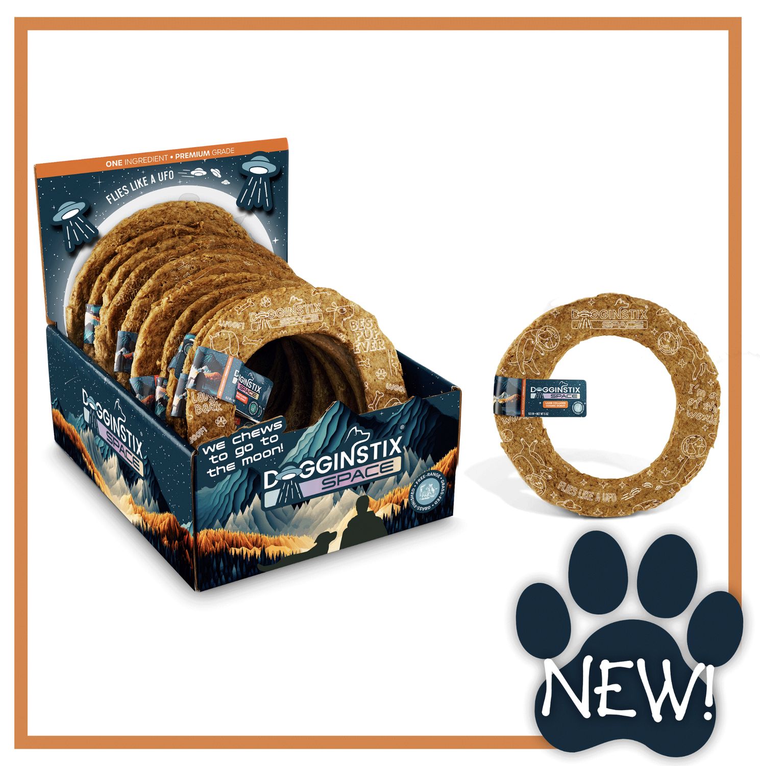 Dogginstix Dog Lamb Collagen Cosmic Donut