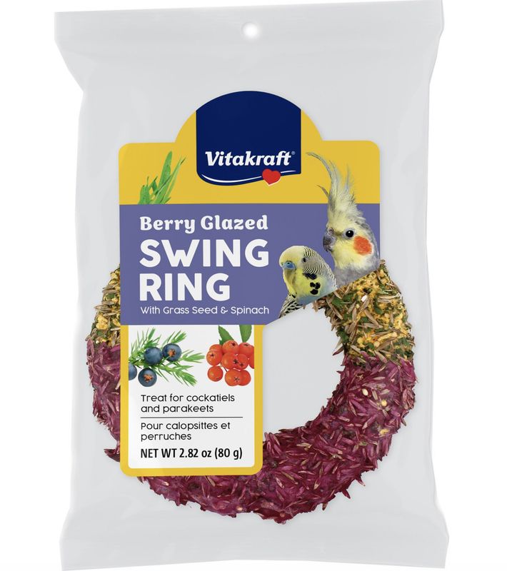 Vitakraft Swing Ring Glazed Treat For Birds 2.8oz