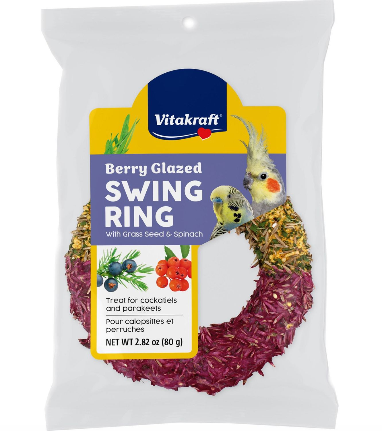 Vitakraft Swing Ring Glazed Treat For Birds 2.8oz