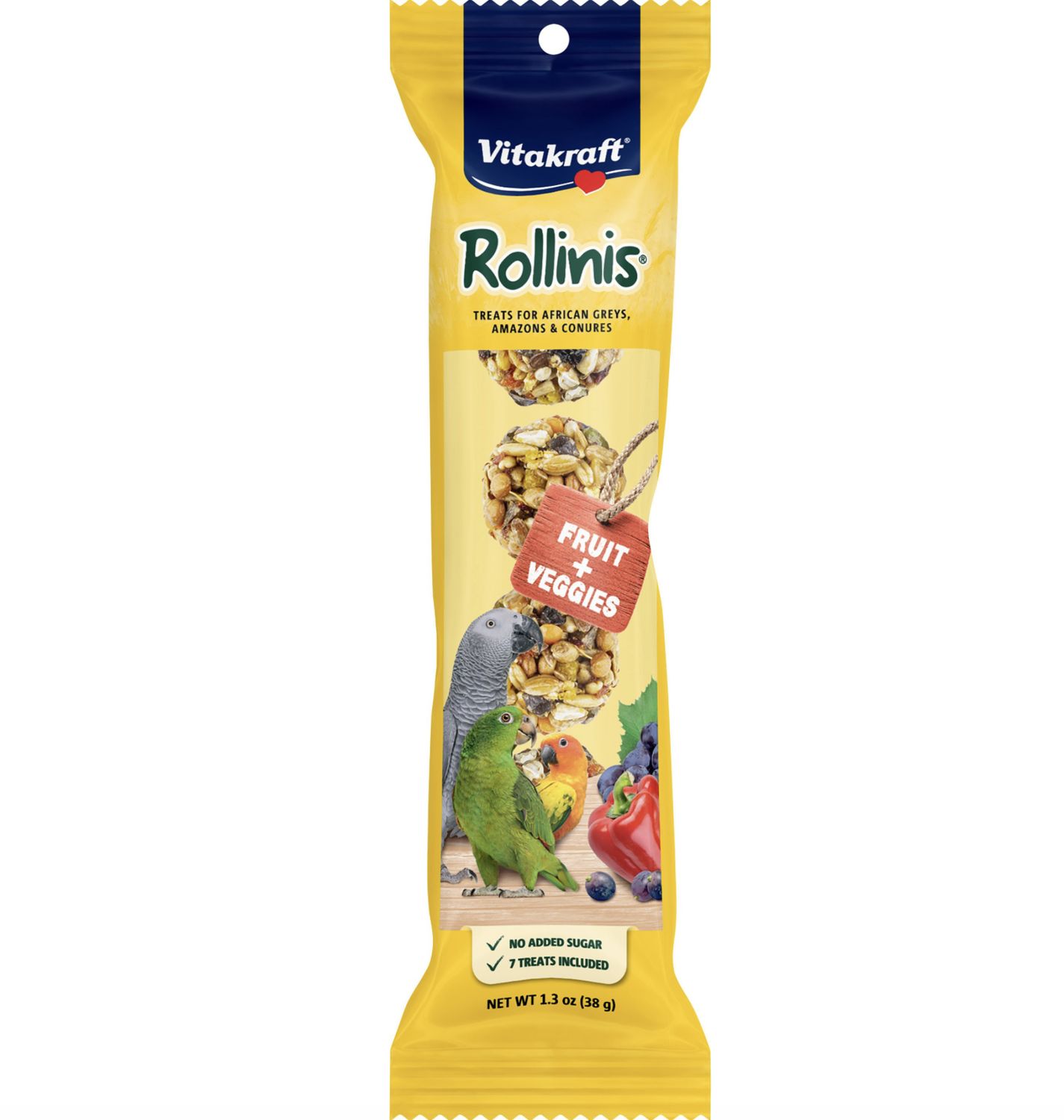 Vitakraft Rollinis Bird Treat For Parrots 1.3oz