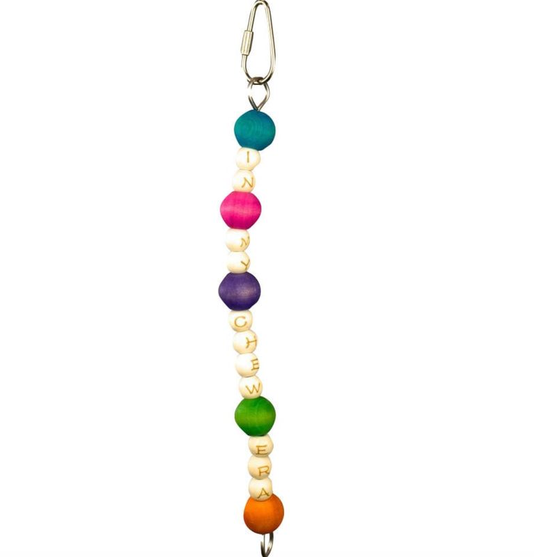 A&amp;E Happy Beaks Chew-A-Charm Bird Toy
