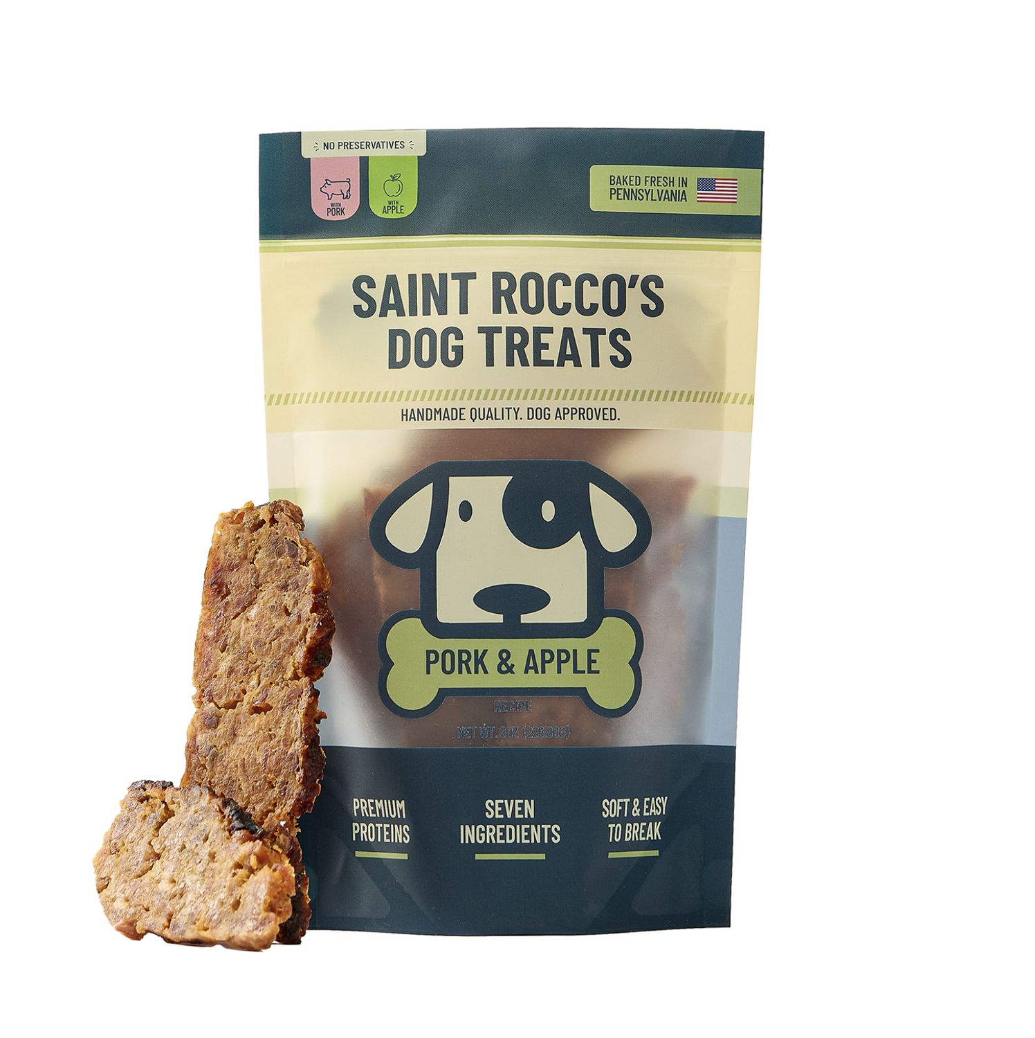 Saint Rocco's Dog Pork &amp; Apple, Size: 3oz