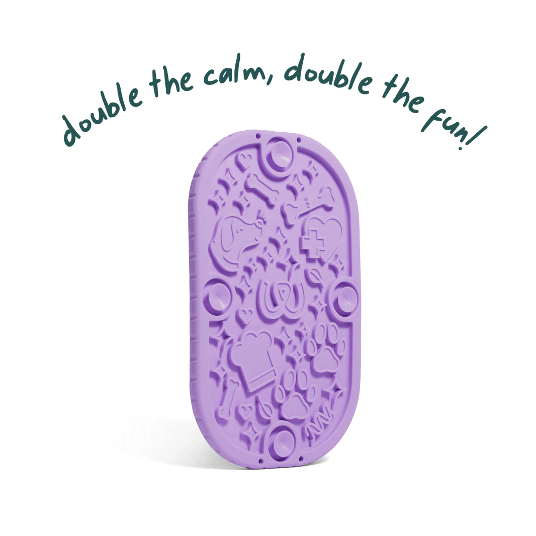 Woof Dog Mini Flipmat Lavender