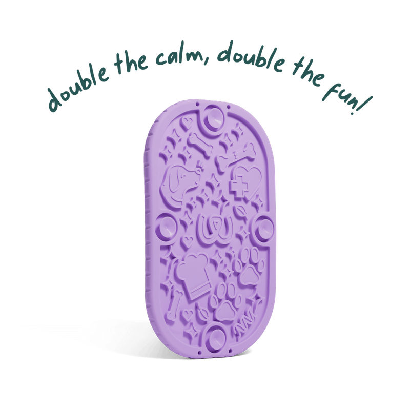 Woof Dog Mini Flipmat Lavender