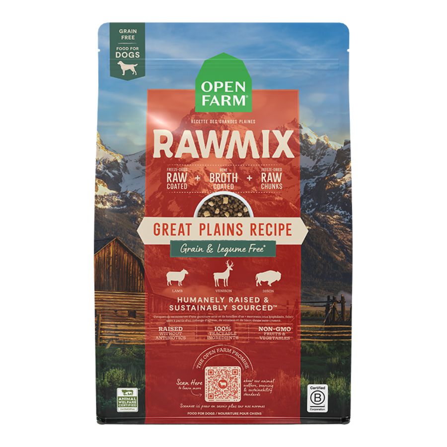 Open Farm Dog RawMix Grain Free Great Plains 20lb
